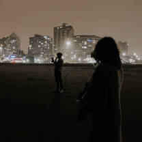 Durban Beach Front at night!