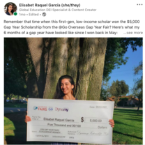 Go Overseas Gap Year Fairs 2021 2nd place winner announcement! 