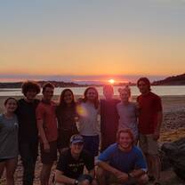 Post-dinner sunset with Mt. Hood in the background