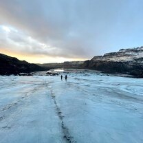 Hiking a glacier