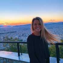 sunset over Athens 