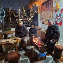 Dinner with host family last couple of days