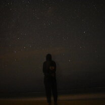 Star Gazing While Waiting for a Mama Turtle to Lay Her Eggs