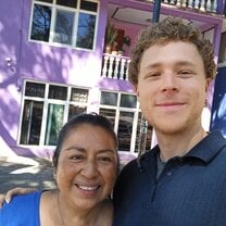 Me and Sara, my host