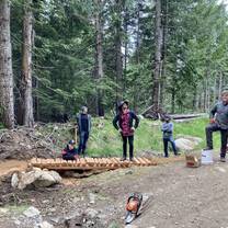 Trail Building - Building Bridge