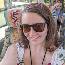 Chilling on the bus on our way to the next adventure!