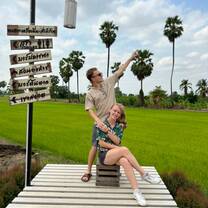 Enjoying some of Thailand's beauty. 