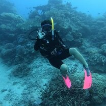 Scuba diving on the great barrier reef!