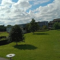 View from campus dorm