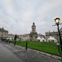 Trinity Front Square with tents