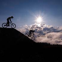 Riding the bike park