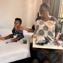 Mama Alice and her grandson