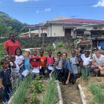 garden visit with a preschool