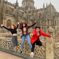 Jumps for joy in Salamanca