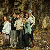 Me and some of my peers at the water source of the permaculture farm we stayed at!:)
