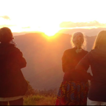Sunset on the mountain