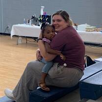 Me and my client during the Tykes Camp 