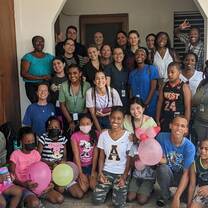 Helping out at Helping hands!