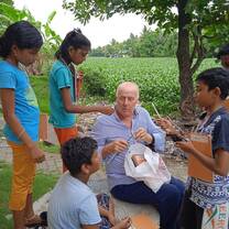 Teaching English in slum area 