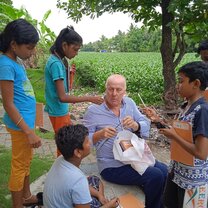 Teaching English in slum area 