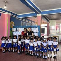 Volunteering at the preschool 