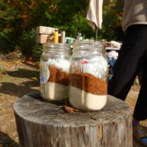 making homemade chaga scrub for the sauna! 