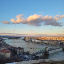 Parliament at sunset from the Buda Castle! 
