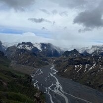 Summit of our hike in Thorsmork 