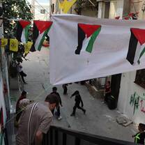Refugee Camp near Hebron, where I was able to talk to and interview a man who had lived through 1947 war and 3 generations of refugee status