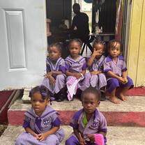 Children sitting at breaktime