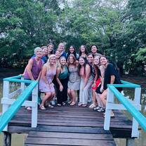 With our group leaders, before dinner