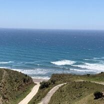 View on a windy day