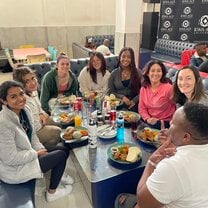 Eating at Kwa Ace in Khayelitsha