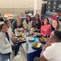 Eating at Kwa Ace in Khayelitsha