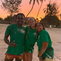 With my new friends after a game of futbol