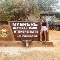 At Nyerere National Park for the safari