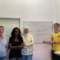 Class with our amazing instructor Abir!