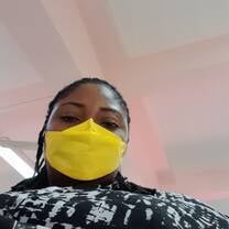 This picture was taken wearing Yellow mask to identify with the color of the day , Monday in Thailand. 
