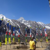 Spiritual ceremony amongst the Himalayas 