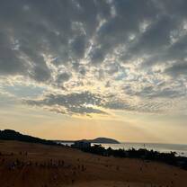 Morning Sky on the Red Sand Dunes of Mui Ne