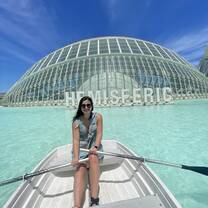 This is me at the City of Arts and Science during one of the first weekends I was in Valencia!