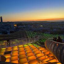 View from the top of Las Setas at night