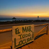 Sunset at El Palmar Beach