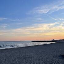 Sunset in Sitges for Carnival celebrations!