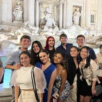 Fellow CIEE students at the Trevi fountain!