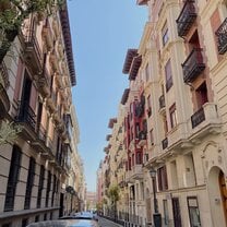 A typical street in Madrid