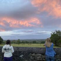 cowhouse sunset!