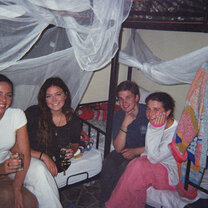 Hanging out in the volunteer house