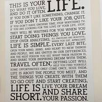 Do what you love, and do it often.