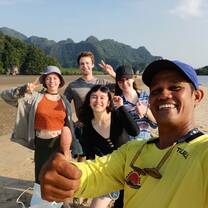 Our kayak tour guide in Krabi was such a funny guy!